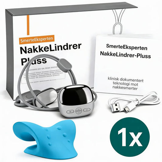 Komplettpakke – nakke og stivhet Nakke Lindrer (3 000 kr) + Nakkestøtte (4 000 kr)